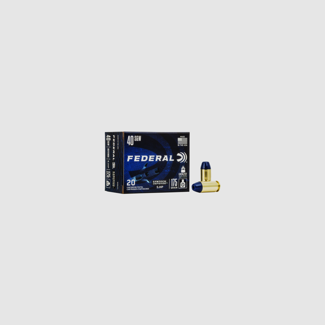 Federal Pistol Ammunition .40 S&W 11.3g Segmented Hollow Point Syntech Defense