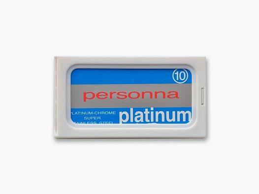 10 Platinum Rode Dubbele Rand Scheermesjes