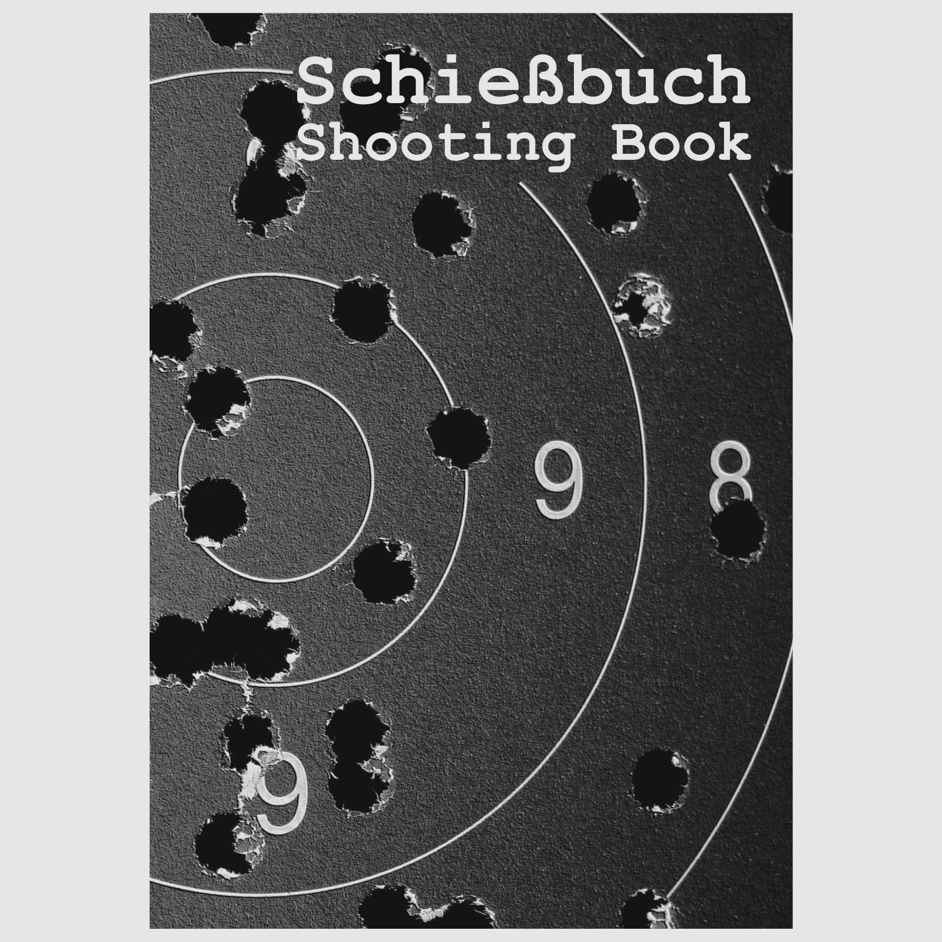 Shooting book for sports shooters motif target