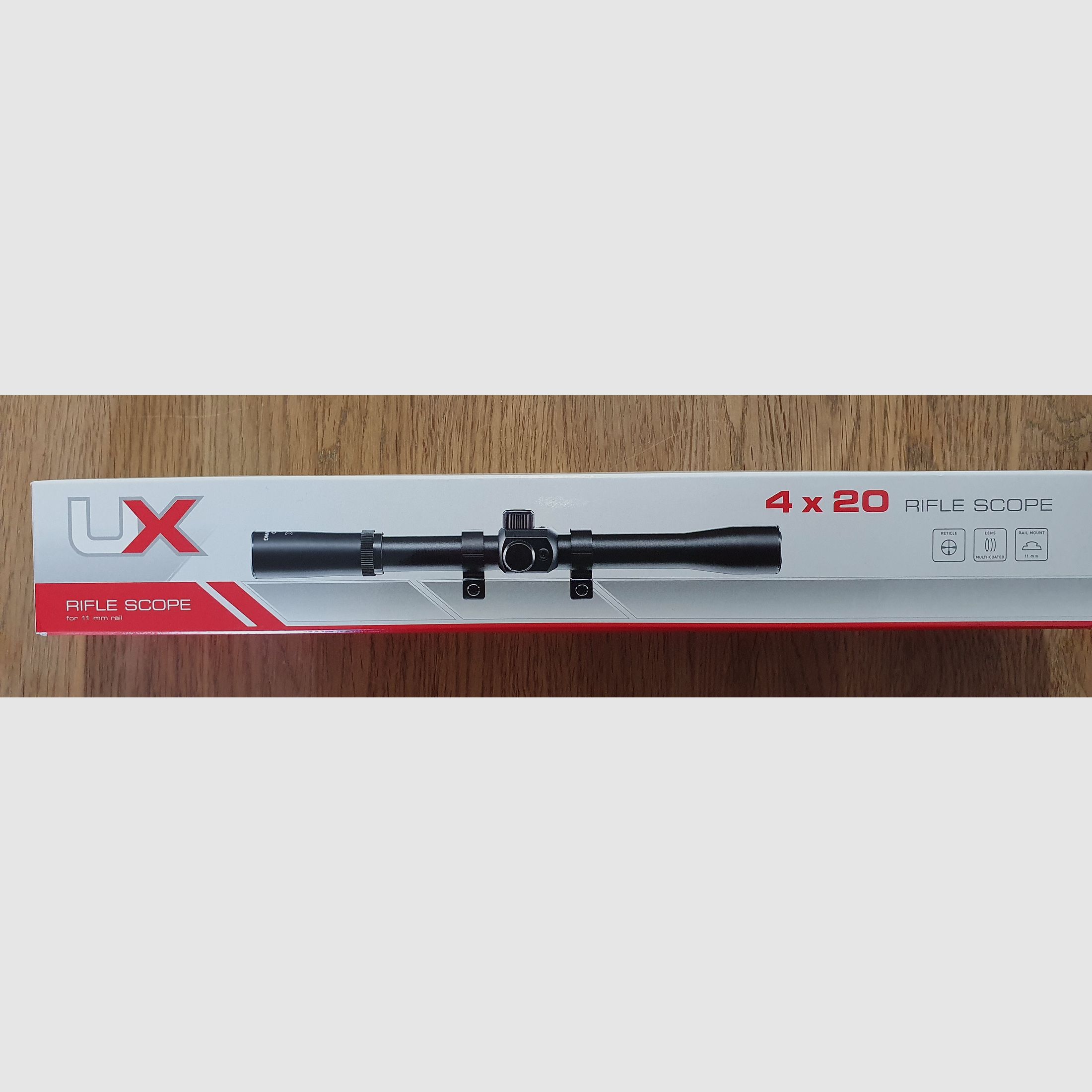 Telescopio Umarex 4x20 con reticolo Duplex 8