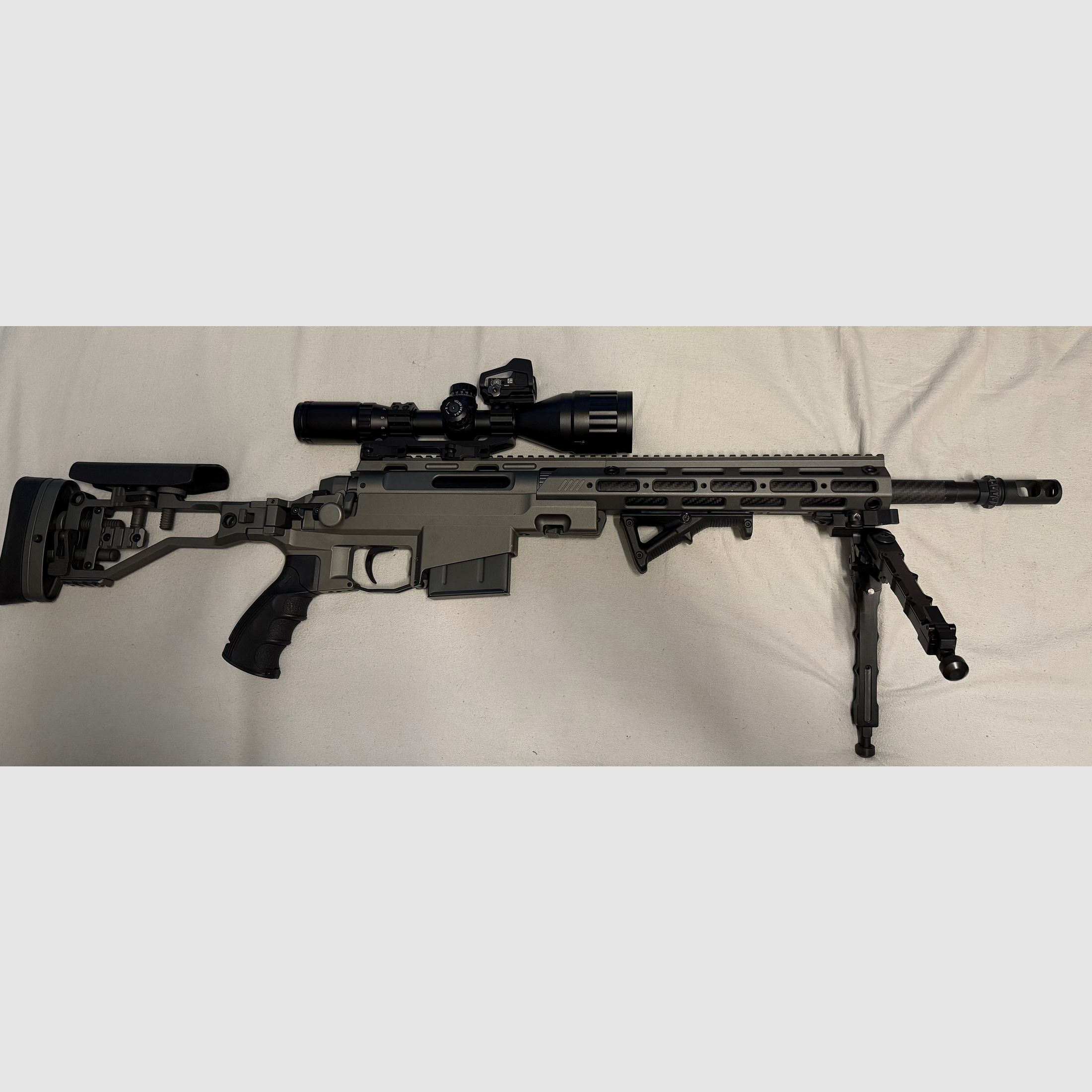 Ares MSR-303 Snipergewehr CPSB-System Springer 6mm BB graphite inkl. Tactical Case u. Zubehör 