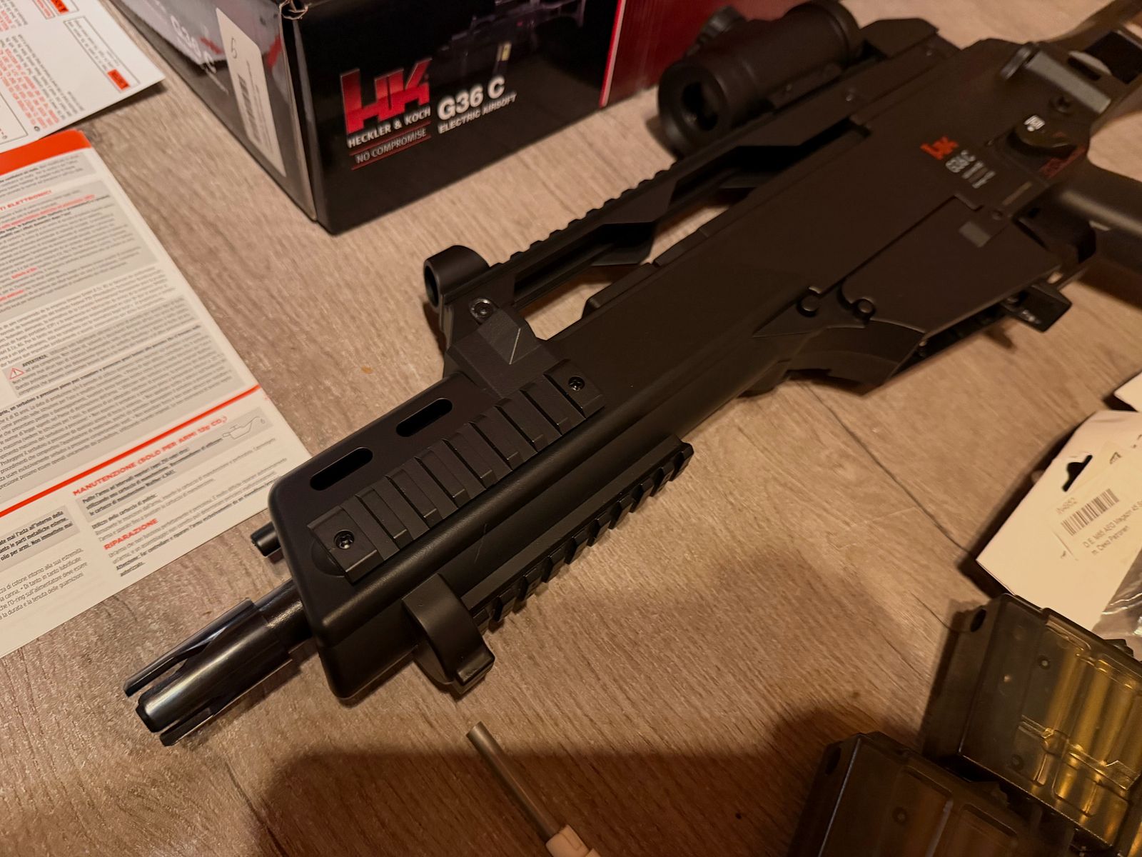 H&K G36C Softair 0,5J AEG + Zubehör