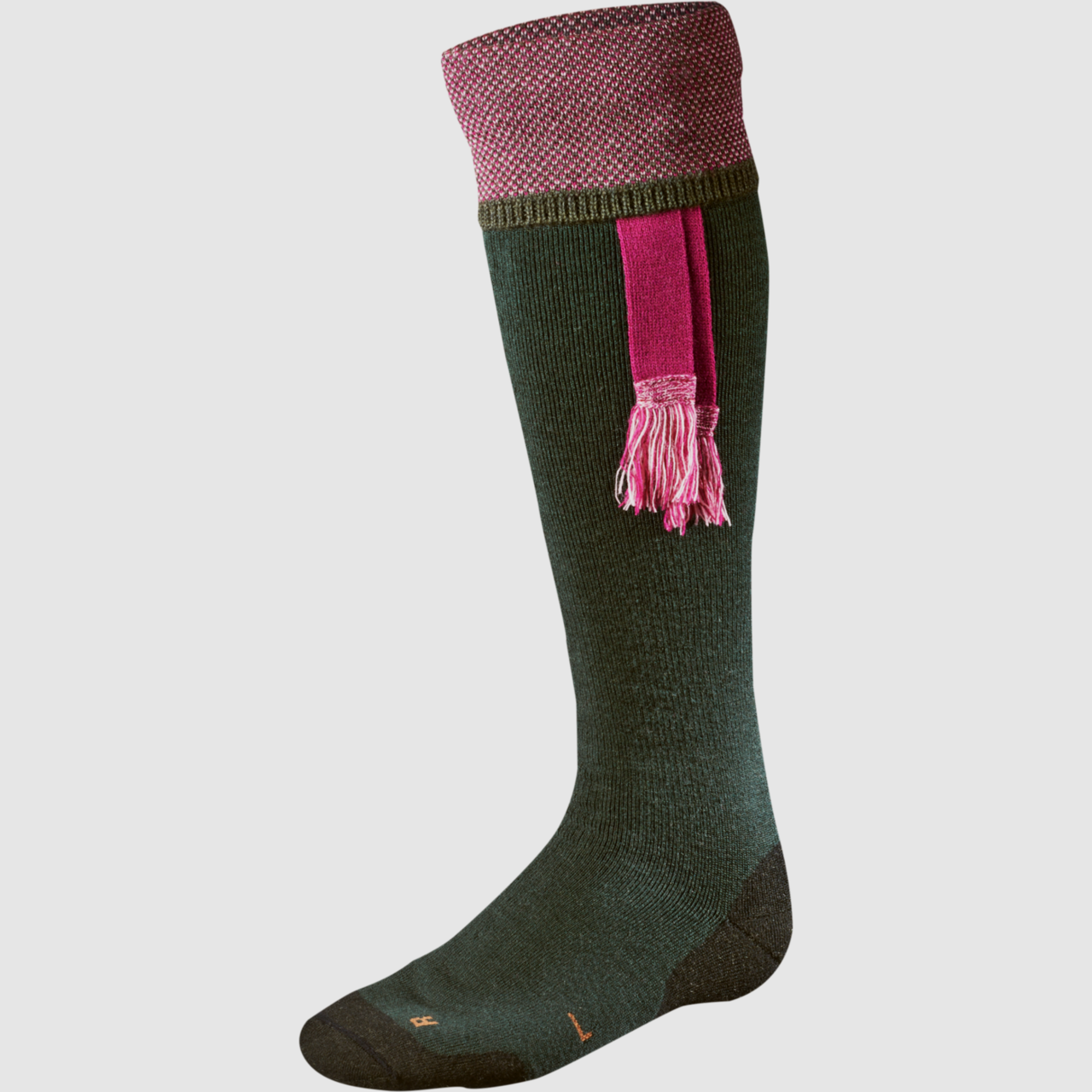 Harkila Sporting Estate chaussette vert bouteille / rose