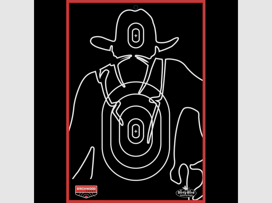 Birchwood Casey DIRTY BIRD Gunslinger Silhouette 12 x 18 inches 6-Pack BC-35770