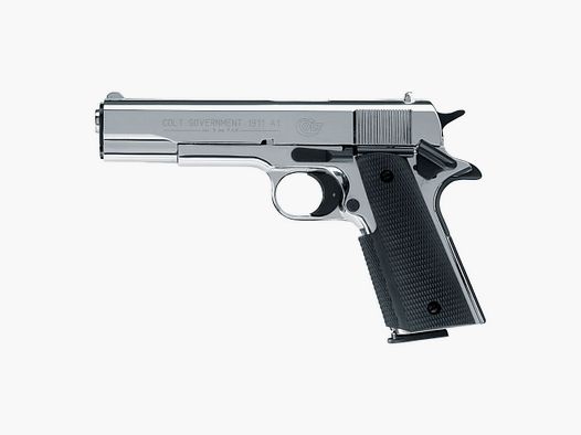 Colt Schreckschuss Pistole Government 1911 A1 Polished Chrome