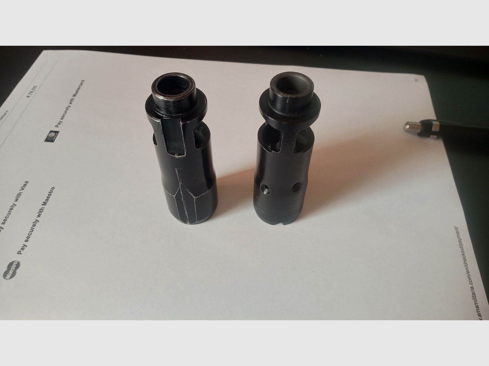 Offerta di scambio: Originale Izhmash AK-74 Flash Hider 7,62 e 5,45/.223 per Arsenal Flash Hider // Kalashnikov russa 24x1,5 mm filetto destro freno di bocca soppressore di fiammata