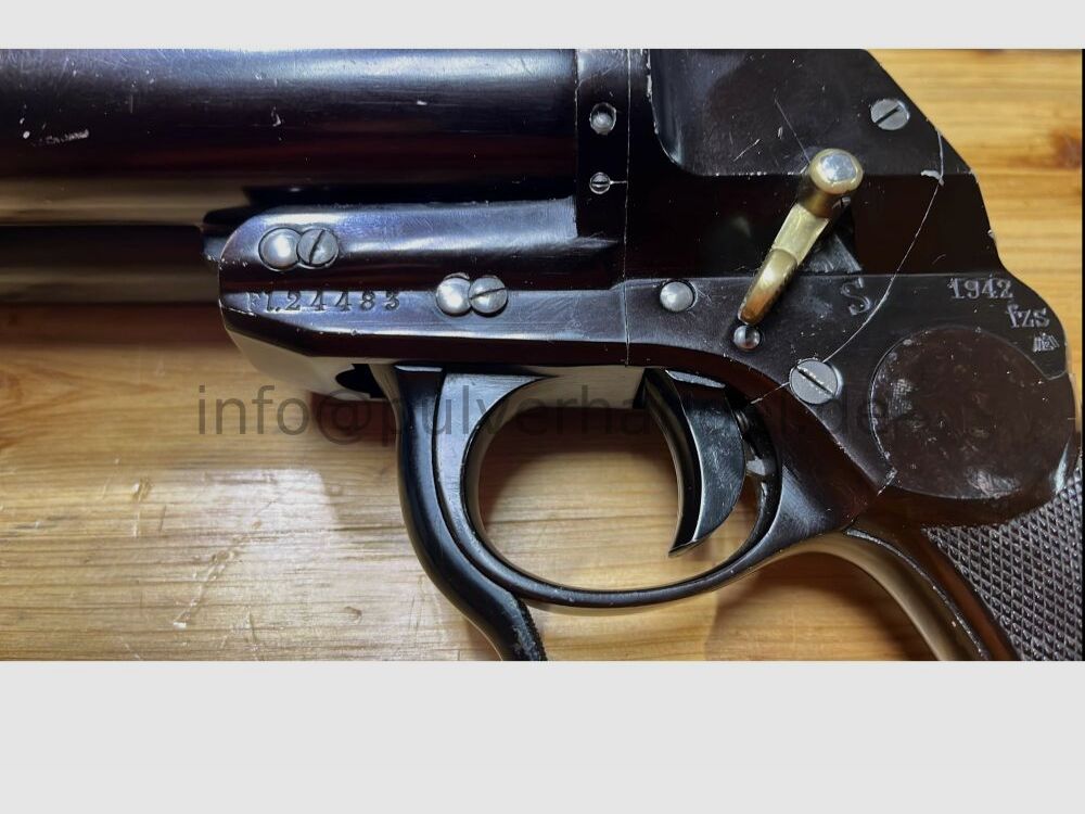fzs Doppelläufige Fliegerleuchtpistole L Original Wehrmacht Luftwaffe Kaliber 4(Signal)