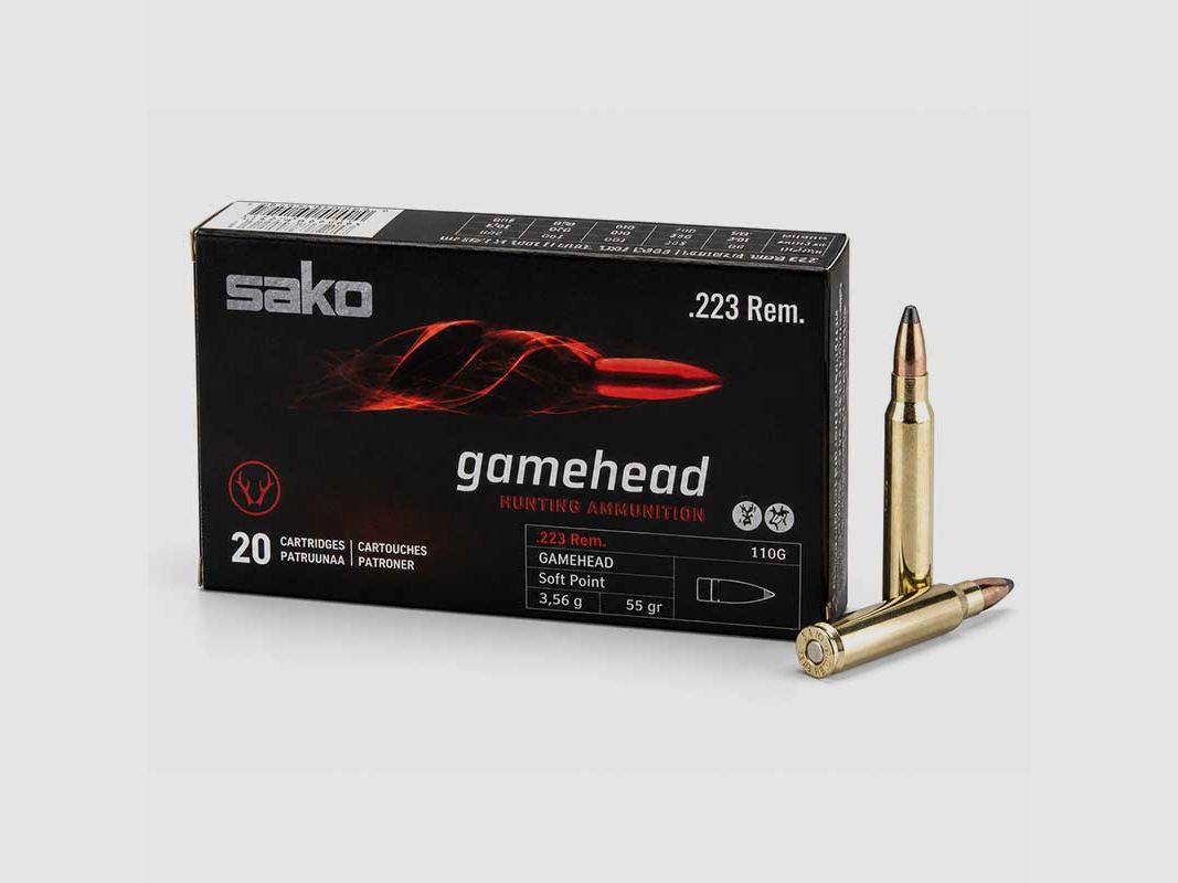 Amunicja SAKO kal. 223Rem Gamehead 3.56g