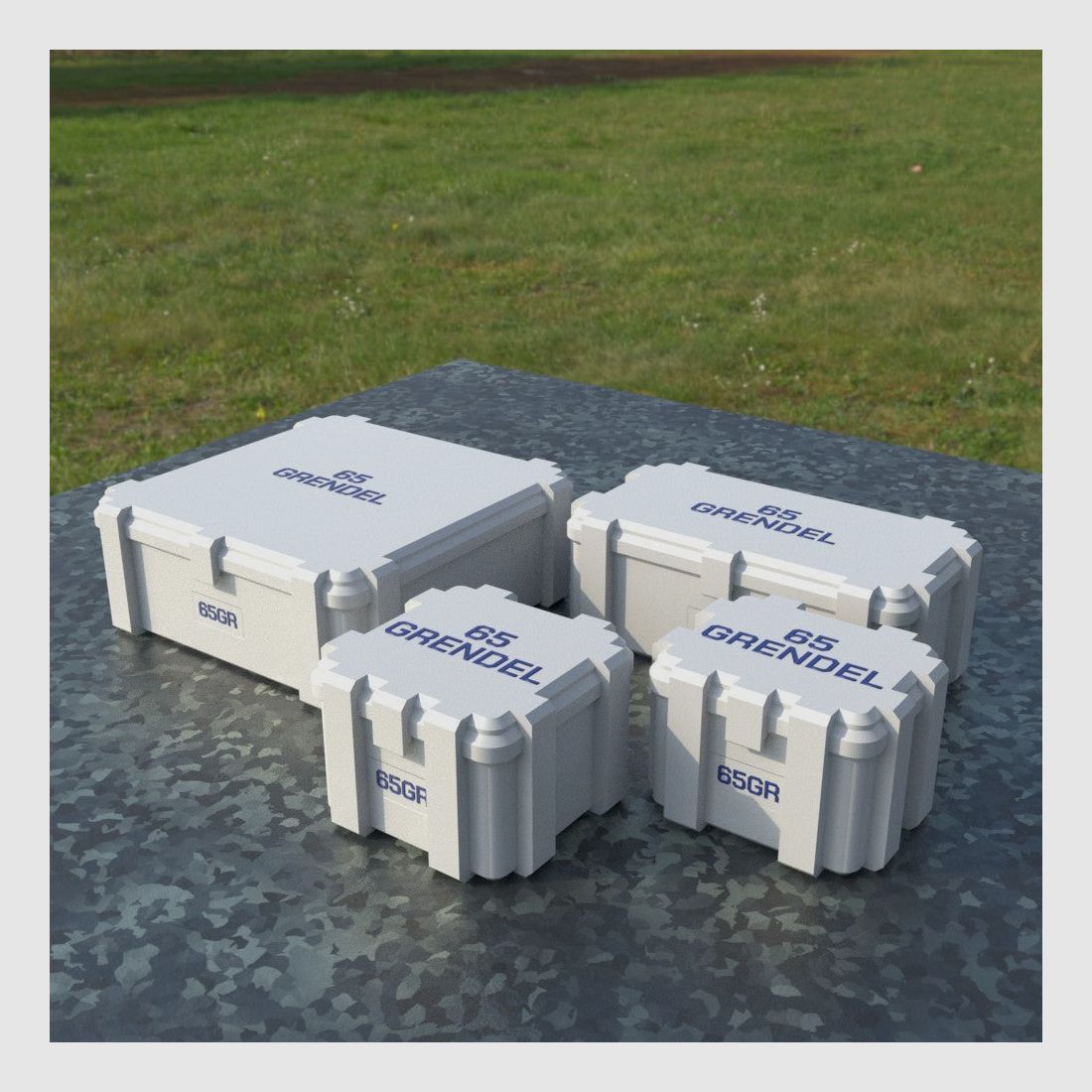 Filamelt ammunition box / 6.5mm Grendel / 'flip lid' / cartridge box, ammo box, image 4 of 8