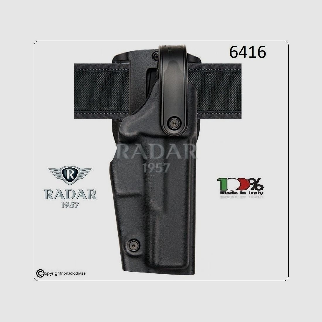 Taktisches Holster aus professionellem Polyform Schwarz, Bild 1 von 3