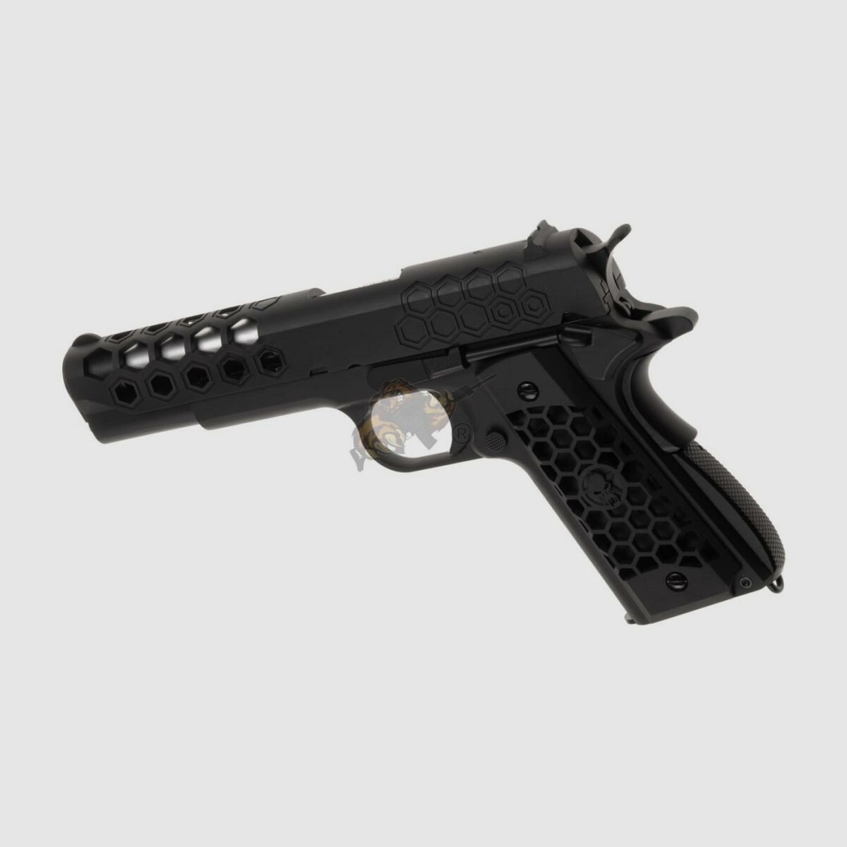 M1911 Hex Cut Full Metal, GBB Czarny -F-