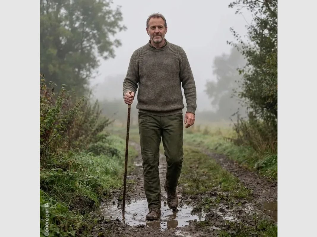 Deerhunter Strasbourg green water-repellent leather trousers, image 1 of 9