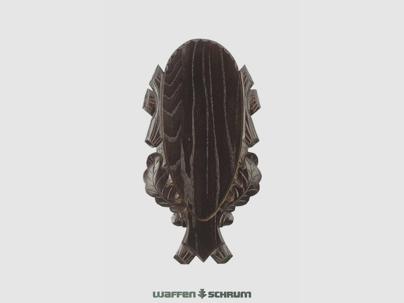 Eurohunt Geweihbrett 53x23cm Eiche - Dunkel - Geschnitzt