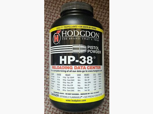 Hodgdon Nitrocellulosepulver HP38, 0,454 kg