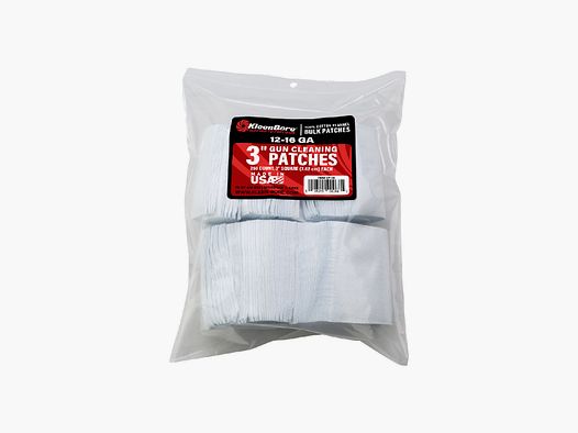 250 Patches 3" Eckig 12GA-16GA