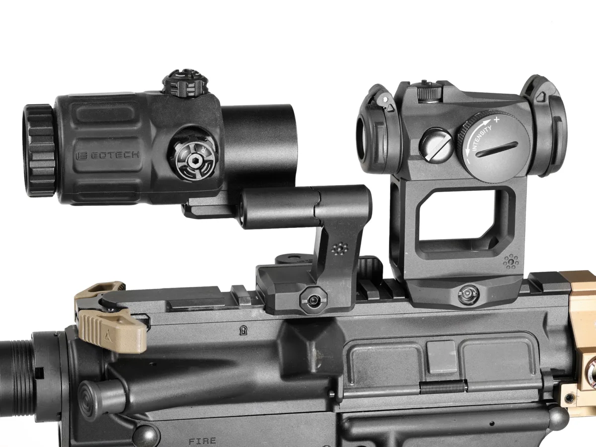 QD ARISAKA Magnifier-Montage – 2.26″ – Eotech – links – Flip To Center, Bild 7 von 17
