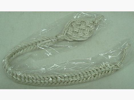Schützenschnur 50 cm - silberfarbiges inox.