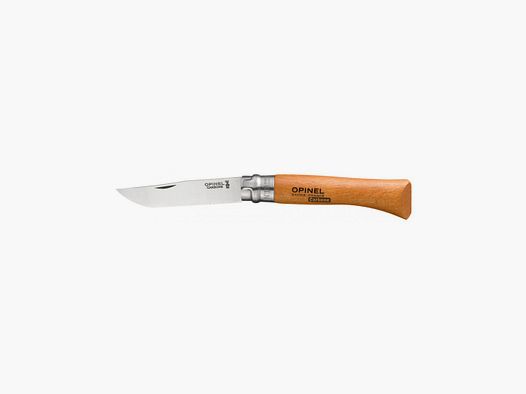 OPINEL TRADITION CARBON N° 10 BEECH HANDLE 10CM BLADE IN BLISTER