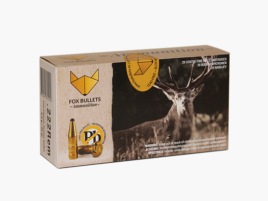 Fox Bullets – .222Rem. bleifrei 45gr