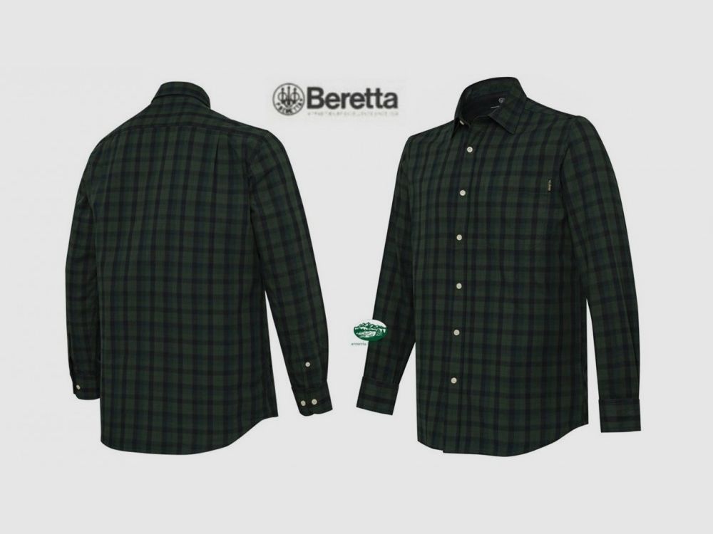BERETTA Camicia Bryggen quadro verde LU382