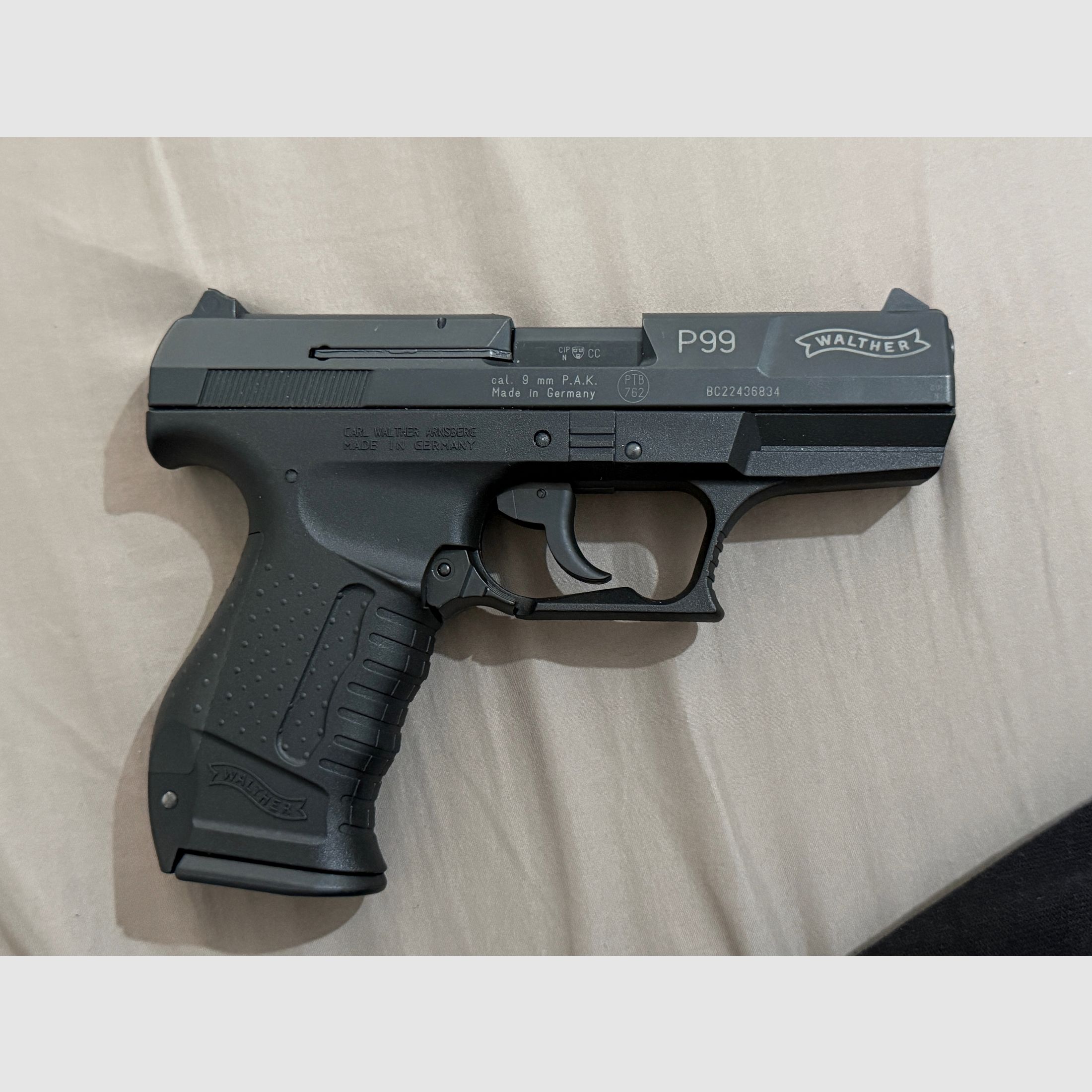 Walther P99 blank firing