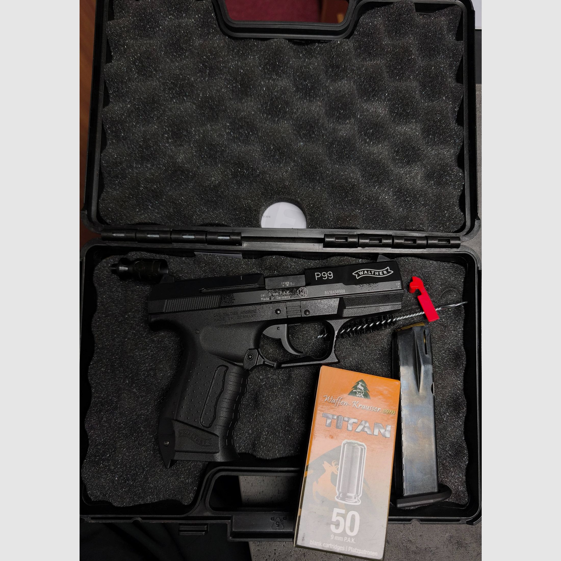 Walther P99 PTB Schreckschuß und Gas unbenutzt