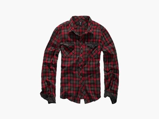 Camisa Brandit Duncan Check rojo marrón