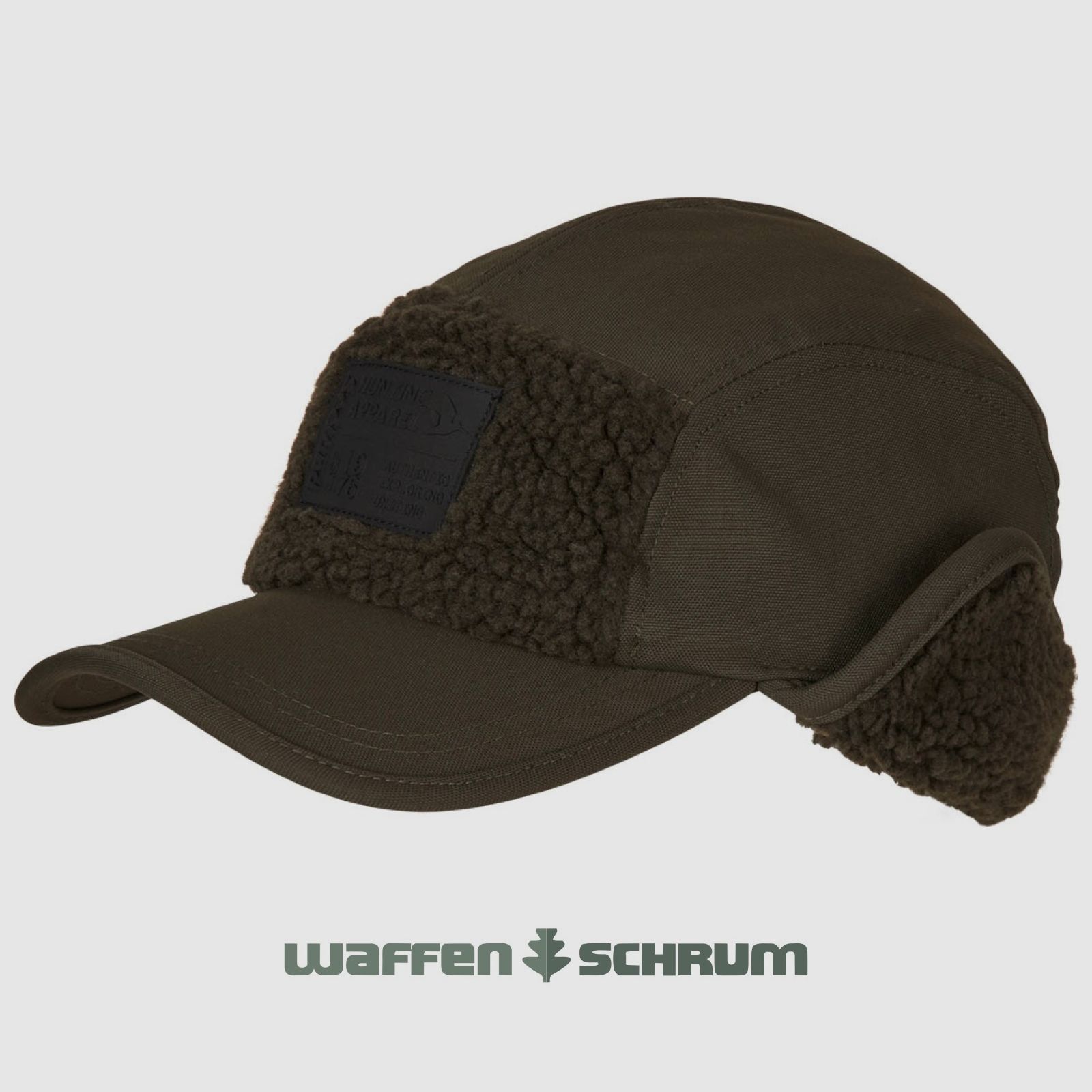 Seeland Cap Fold Down Teddyfleece Pine Green