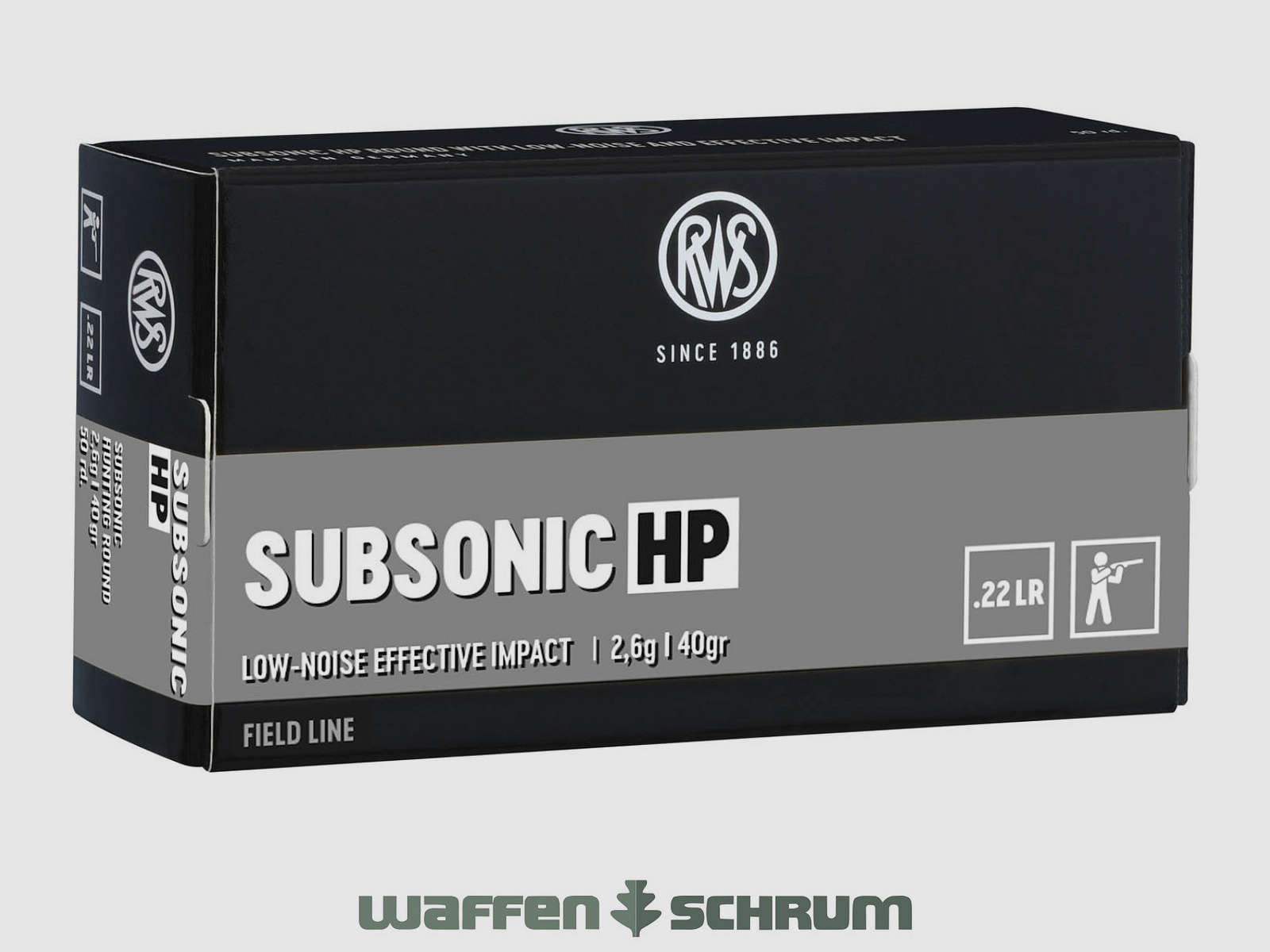 RWS Subsonic HP 2,6g - 40gr .22lr