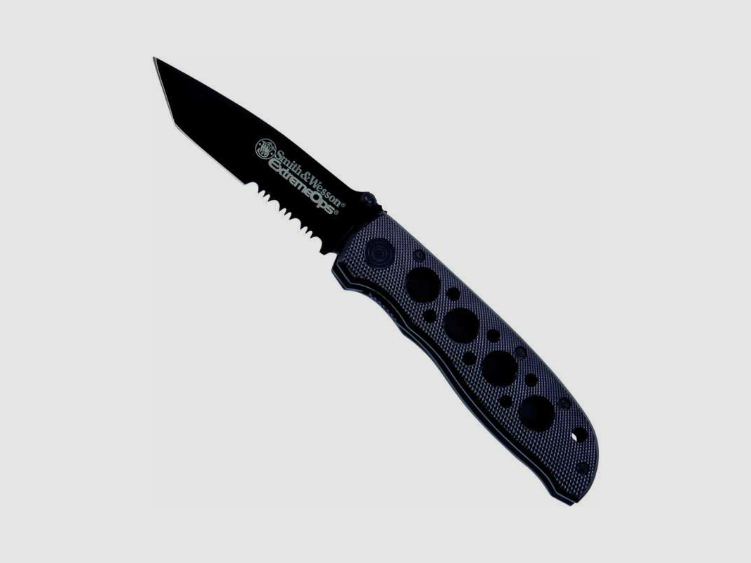 Smith & Wesson Messer Extreme Ops Tanto Black Teilwellenschliff