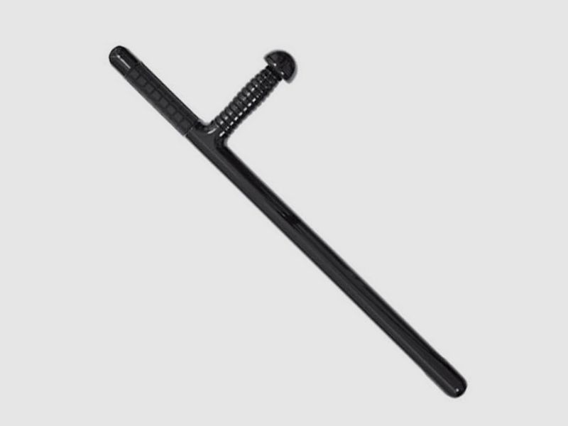 Polycarbonate tonfa with rubber grip