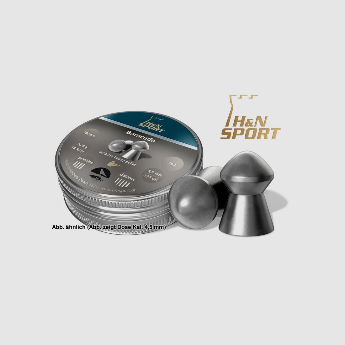 200 StĂĽck H-N Diabolo BARACUDA extra heavy, Field Target, Kal. 5,5 mm, 1,37 g