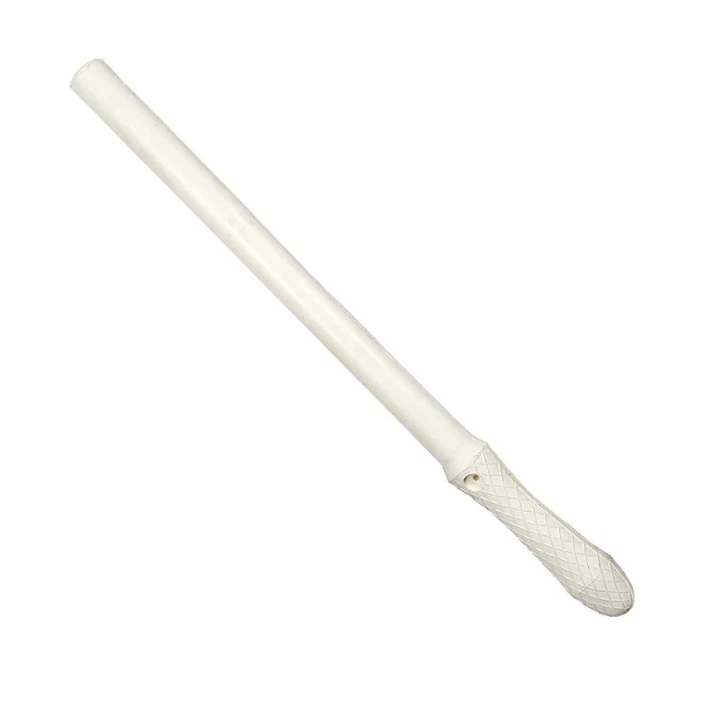 Korte witte rubberen wapenstok, 43 cm, politie-uitvoering