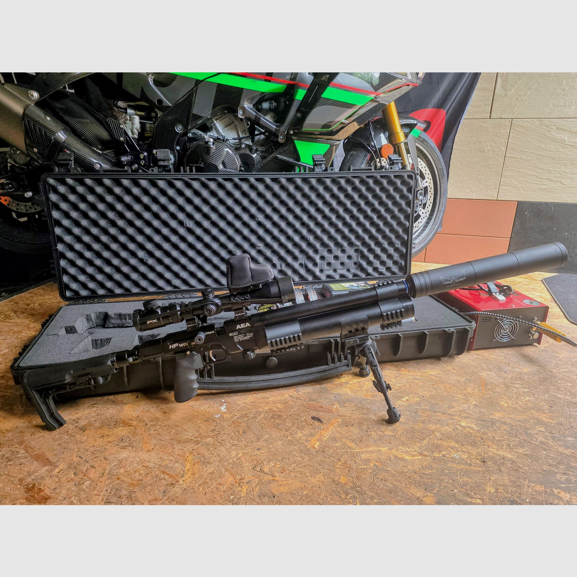 AEA HP Max MK 2 GoGun Komplettset inkl. Kompressor und hochwertigsten Zubehör 