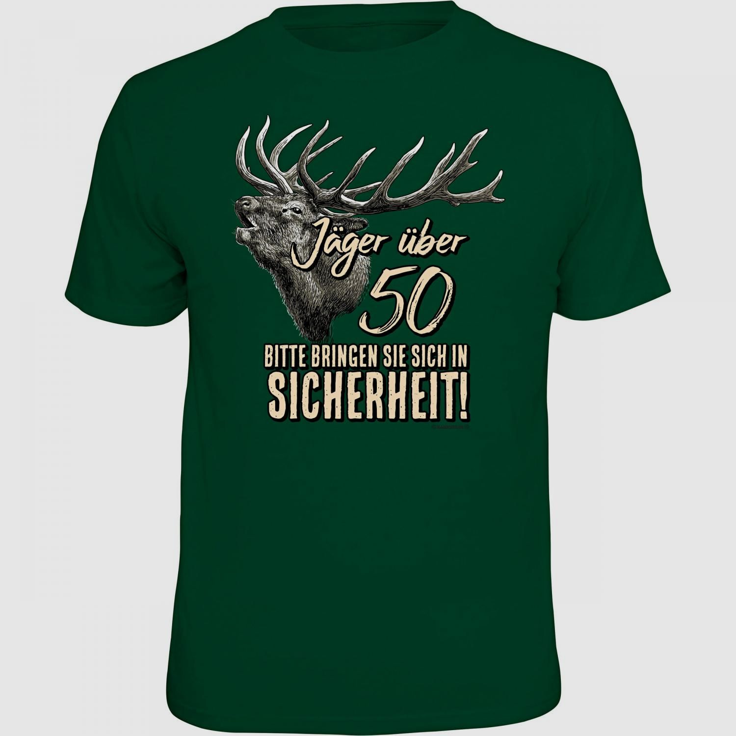 "Jäger über 50" T-Shirt Herren (Grün)