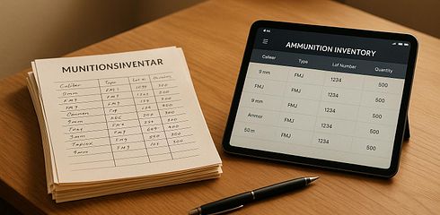 Carta vs. App: Qual è meglio per l'inventario delle munizioni?