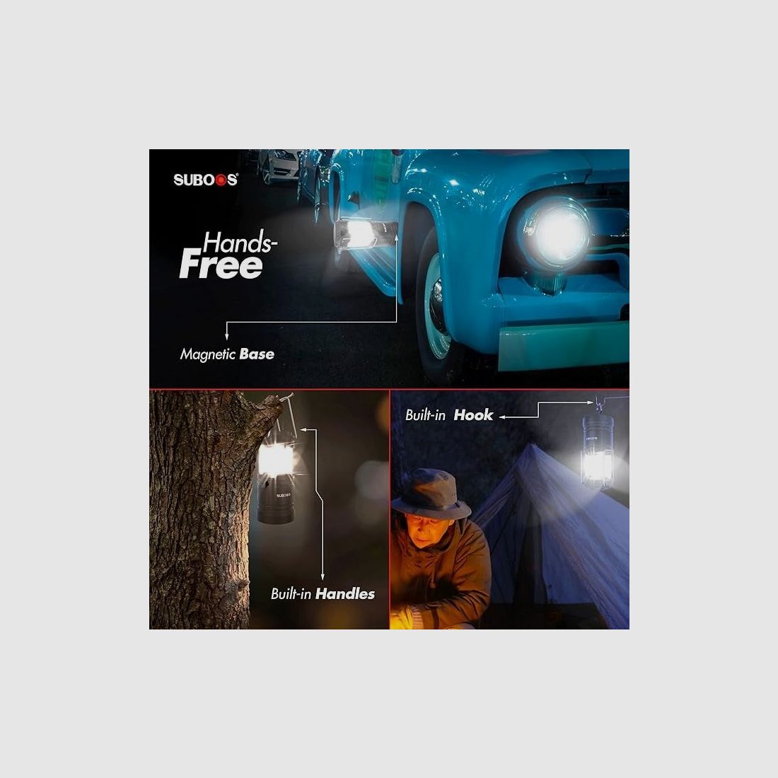 Batteriebetriebene LED Camping Laterne