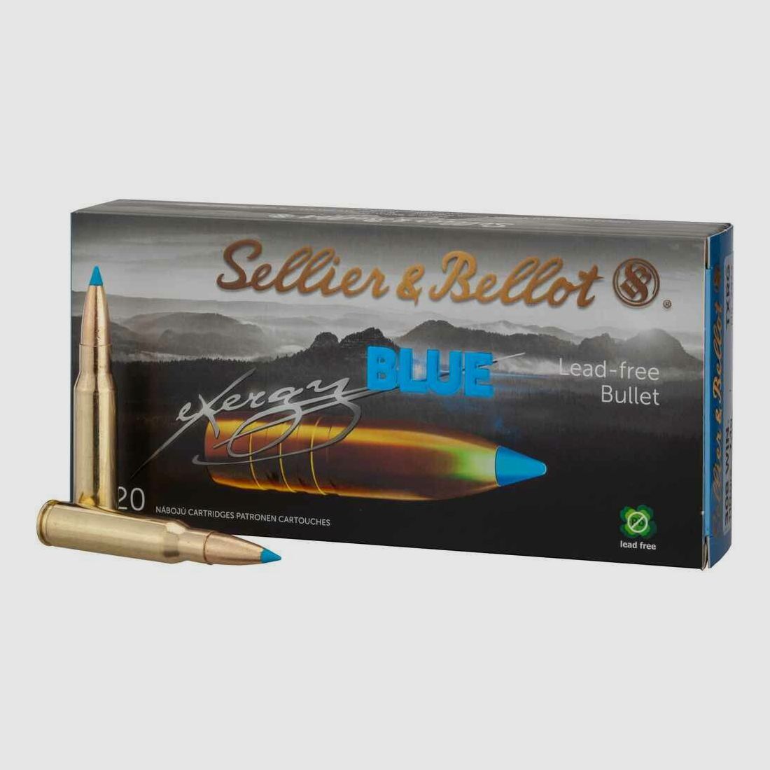 Sellier & Bellot .308 Win S&B tipped eXergy blue 165grs - 20 pcs