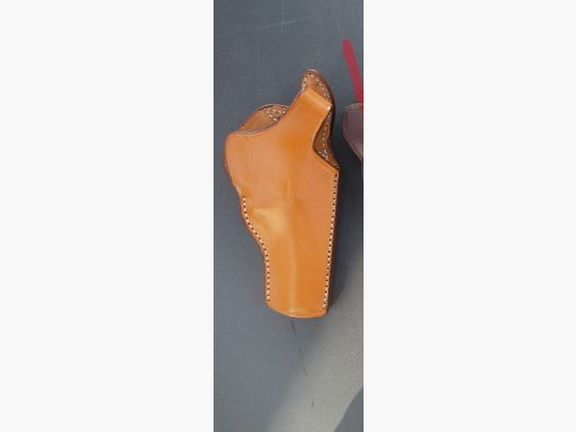 HKDesign Holster Art. Nr. 003 mit Teflon Kornschiene und Snapverschluß  für: S&W M 66  4"  -  für Rechtshänder