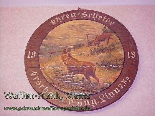 Alemán, fabricante desconocido Placa de honor de caza antigua