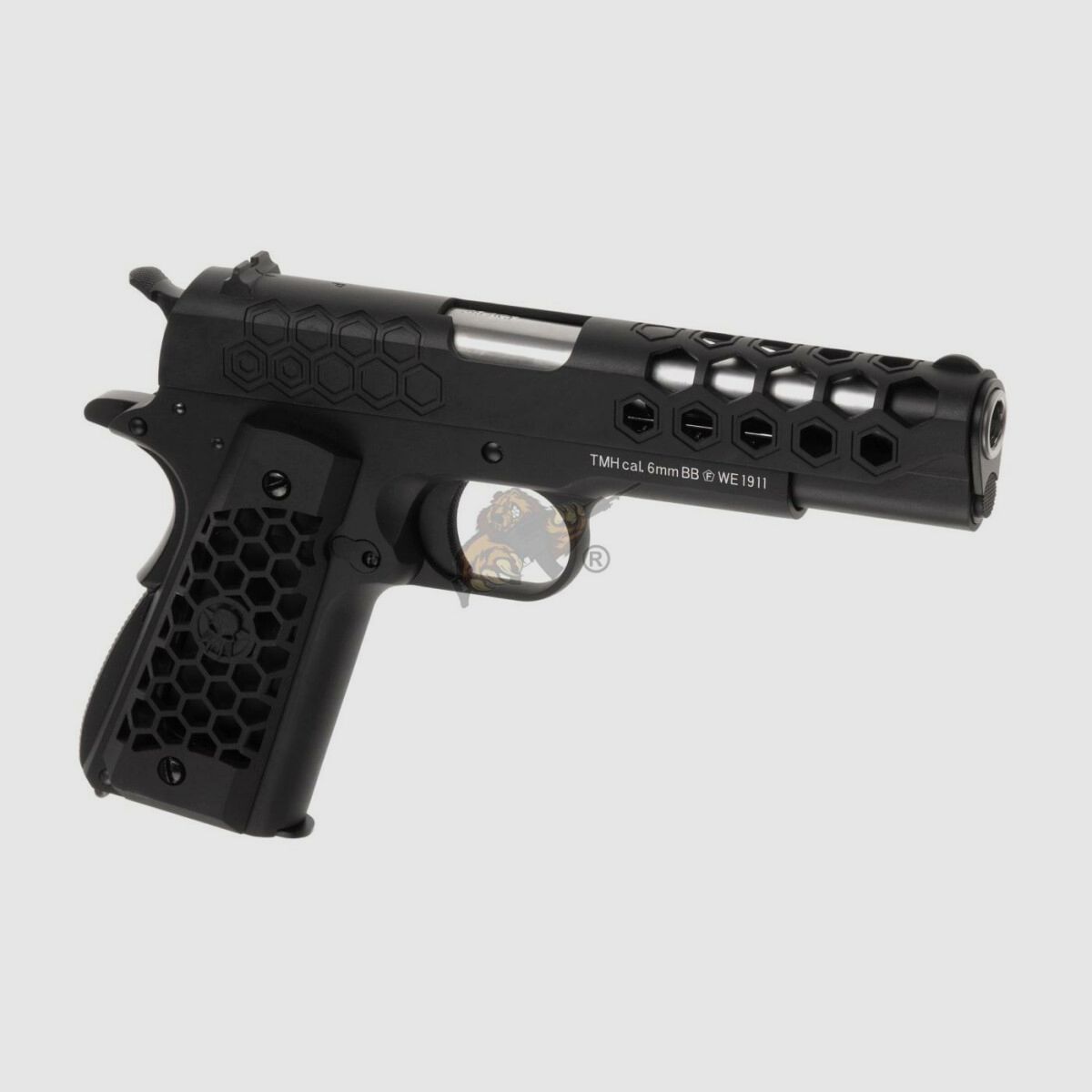 M1911 Hex Cut Full Metal, GBB Czarny -F-