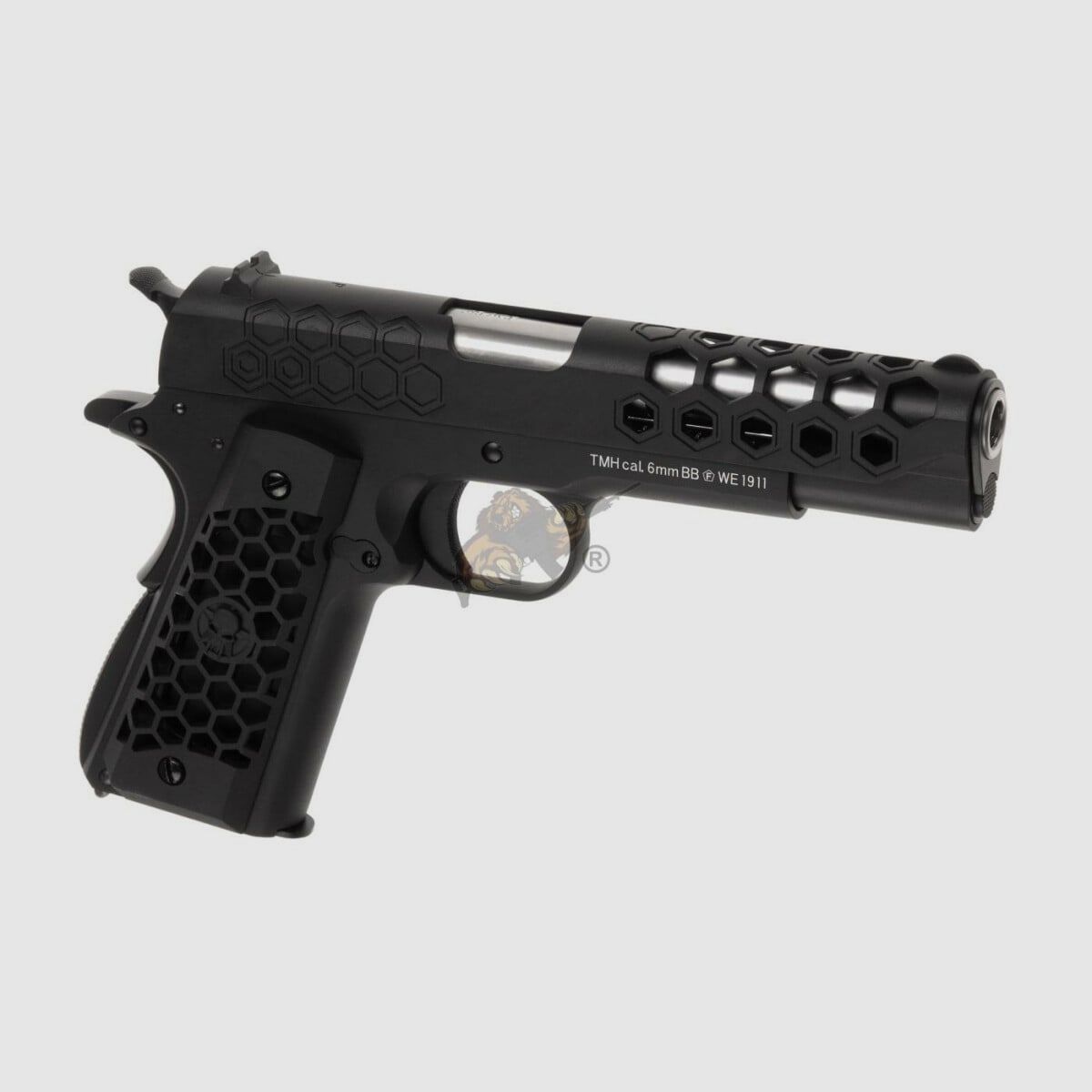 M1911 Hex Cut Full Metal, GBB Black -F-