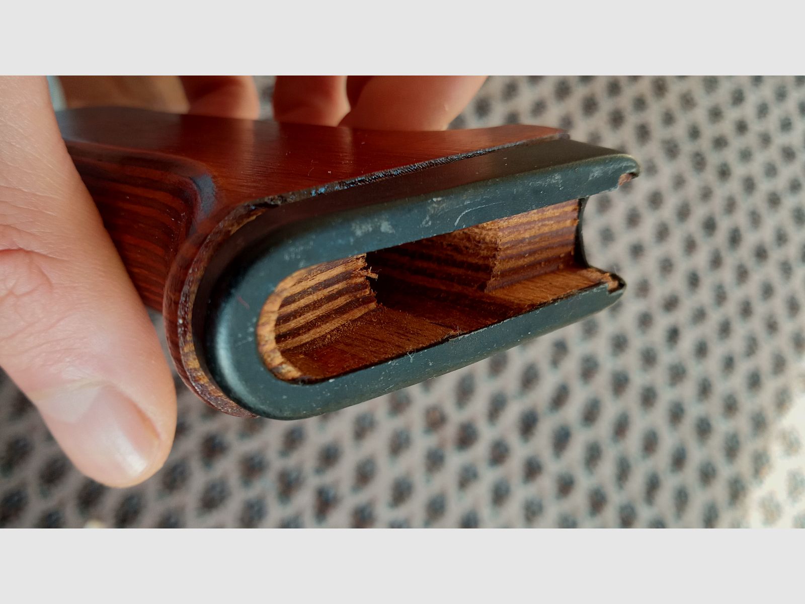 Original empuñadura de pistola de madera contrachapada AK74 rusa / también se adapta a AKM // Empuñadura de laminado / Yunker