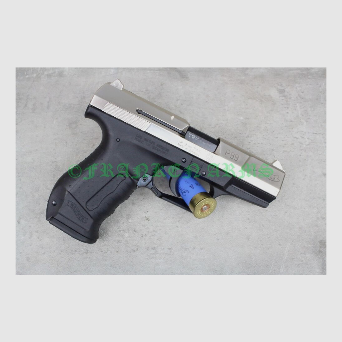 Walther P99 9mm P.A.K. Níquel