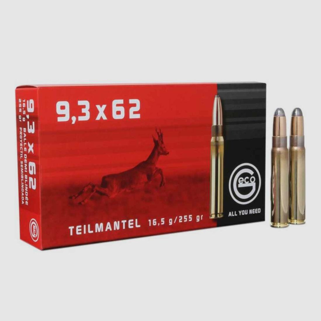 Geco rifle cartridges 9.3x62