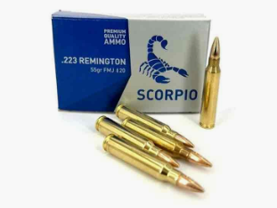 Amunicja STV kal. .223 Rem. FMJ 55gr / 3,56g, opakowanie 20 szt.