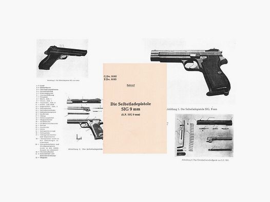 Nachdruck Polizei-Dienstvorschrift Pistole SIG P210