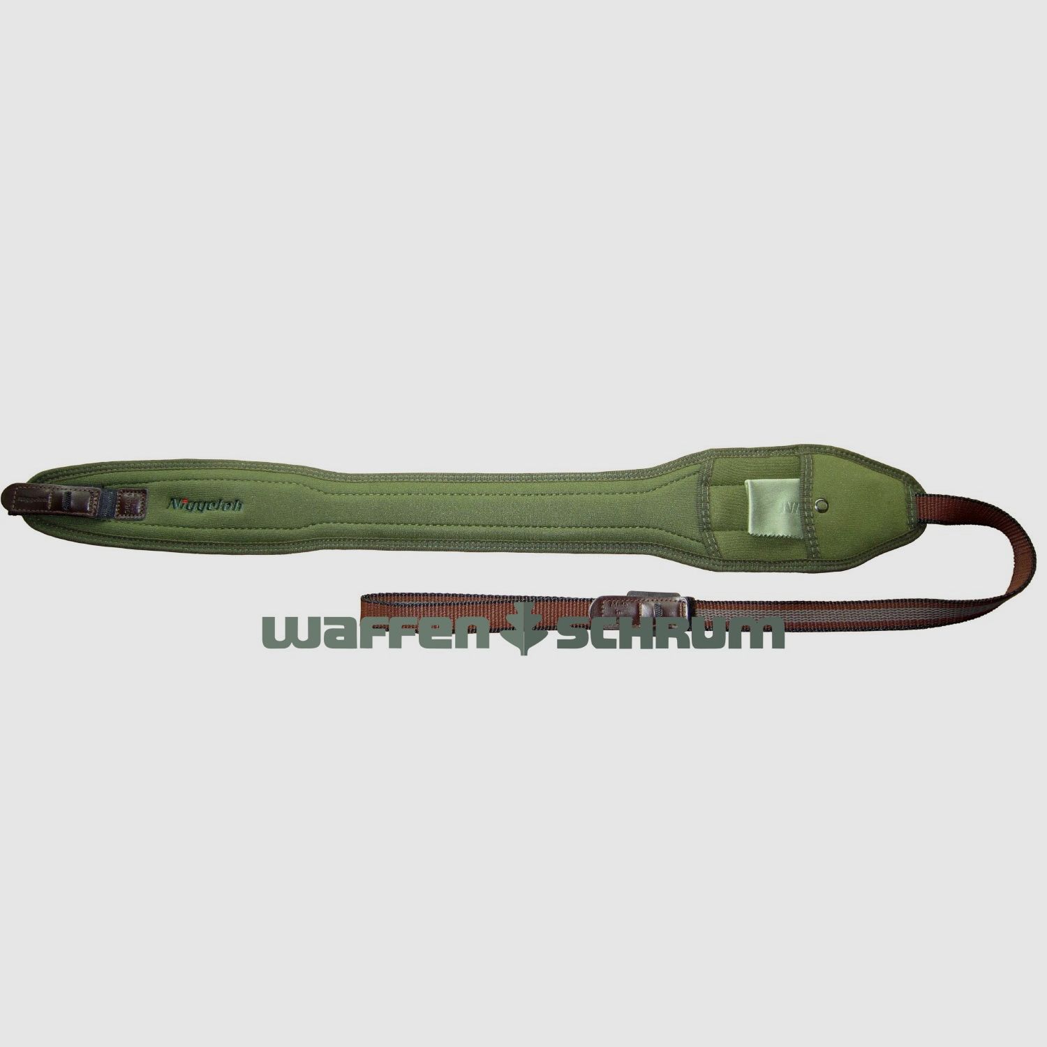 Correa para rifle Niggeloh Speed Neoprene - Verde con liberación rápida