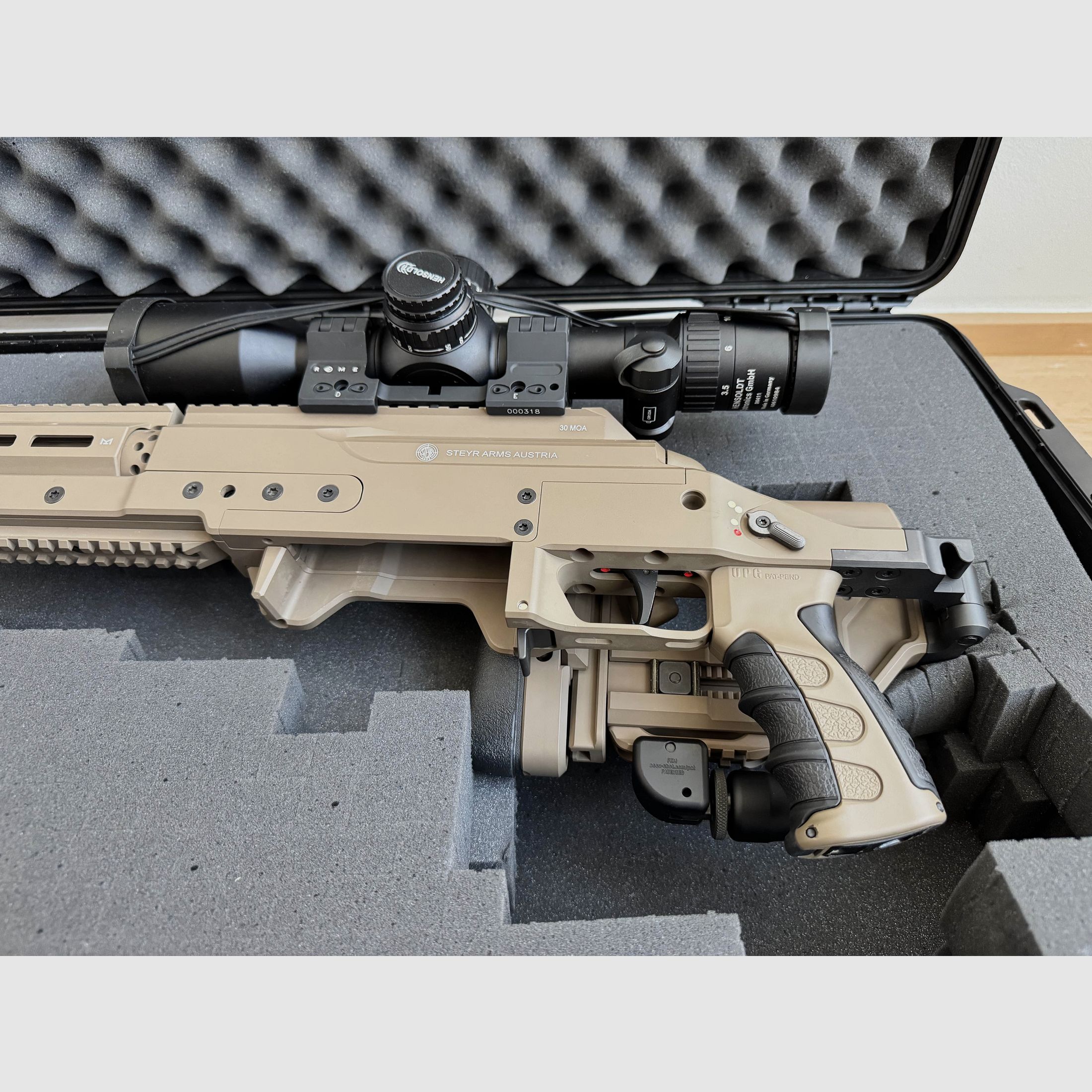 Exklusives Komplett-Setup – Steyr SSG M1 in .338 Lapua Mag. mit Wechsellauf 6.5 Creedmoor & Premium-Zubehör