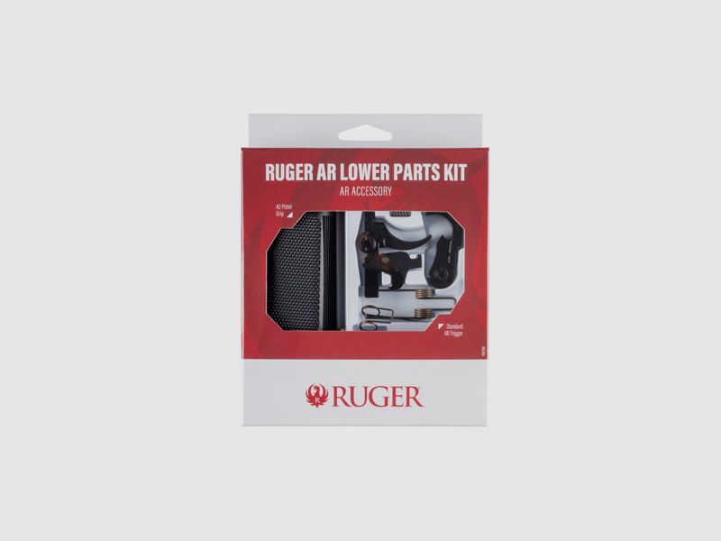 Ruger AR Lower Parts Kit con grilletto Ruger Elite 452 e impugnatura Magpul MOE-K2, immagine 1 di 2